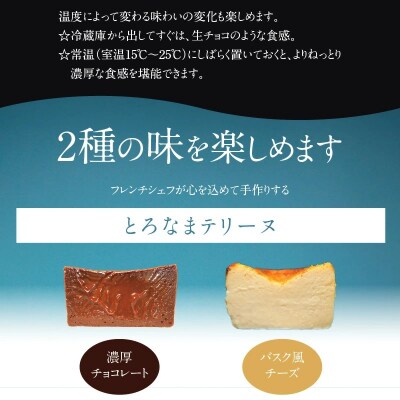 【テリーヌ専門店L】(約200g)濃厚チョコレート・バスク風チーズのテリーヌセット H173-012