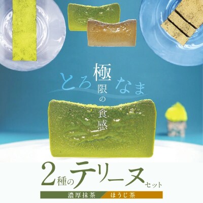 【テリーヌ専門店L】(約200g)濃厚抹茶・ほうじ茶2種のテリーヌセット H173-039