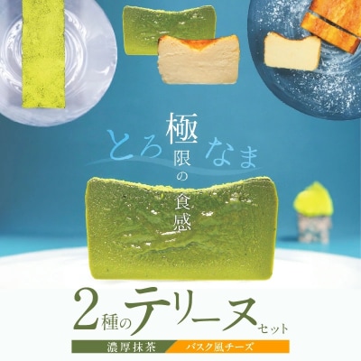 【テリーヌ専門店L】(約200g)濃厚抹茶・バスク風チーズ2種のテリーヌセット H173-014