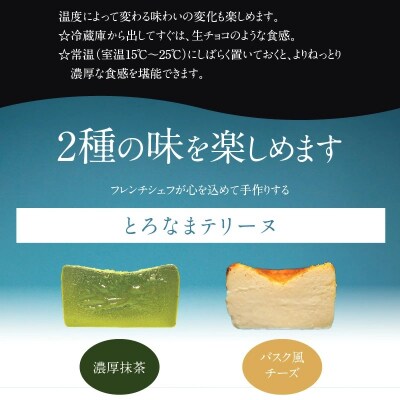 【テリーヌ専門店L】(約200g)濃厚抹茶・バスク風チーズ2種のテリーヌセット H173-040