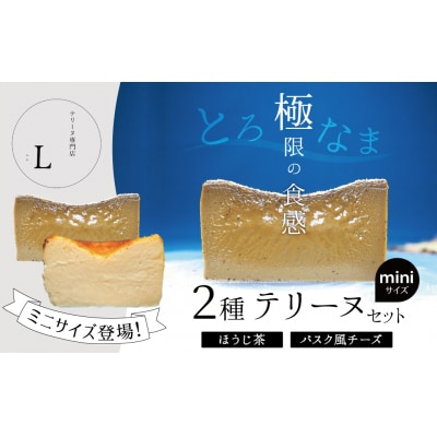 【テリーヌ専門店L】ミニサイズほうじ茶・バスク風チーズのテリーヌの2種セット H173-015