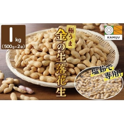【2026年発送】事前予約 “金の生落花生” 1kg(500g×2袋)　H105-195