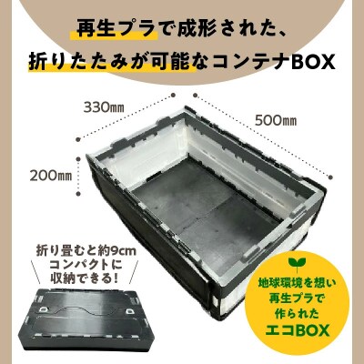 耐荷重25kg『折ReたたみBOX(ブラック)』 H198-001