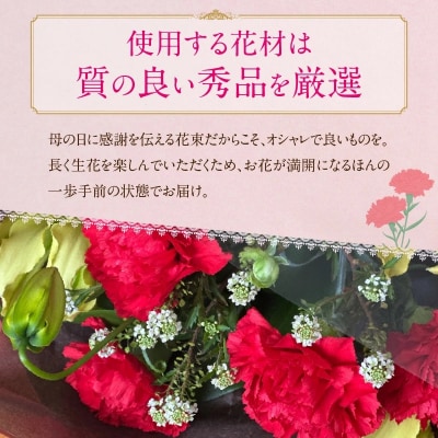【母の日ギフト】カーネーションを使った新鮮な花束  H143-018