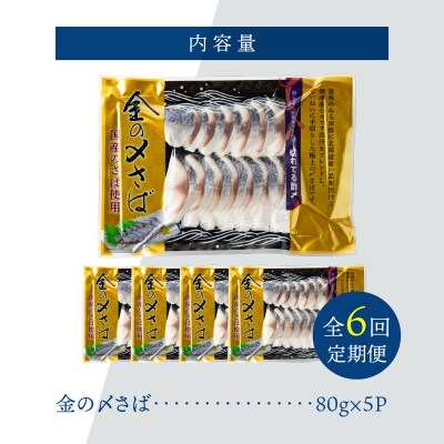 【6ヵ月定期便】金の〆さば「〆さば界の金メダルを目指して」 H021-080