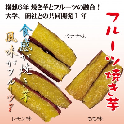 フルーツ焼き芋 3種食べ比べ 計約1kg (170g×6袋)  H047-040