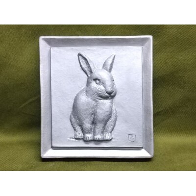 伝統工芸士の鬼師が作る 『兎の干支瓦』 飾り瓦 H064-039