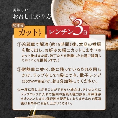 〈訳あり〉【お試し・ブロック塊】　煮豚　計700g(2～4ブロック)チャーシュー 　H166-014