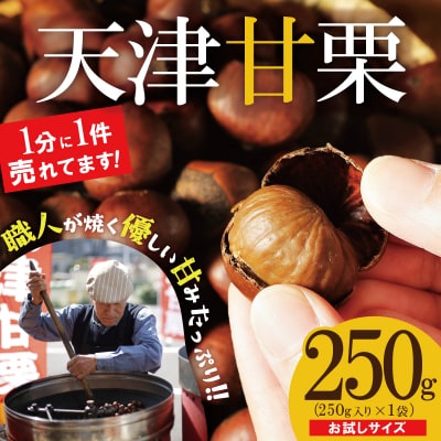 【お試し】この道50年の職人が焼く、「天津甘栗」250g! H045-078