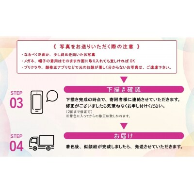 似顔絵ギフト～A4 3名様～「額付き」「手描き水彩画」 イラスト にがおえ　H201-003