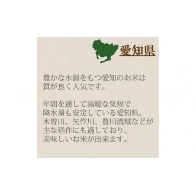 愛知県産コシヒカリ 5㎏　※定期便6回　こめ コメ　国産 精米 5キロ　H074-697