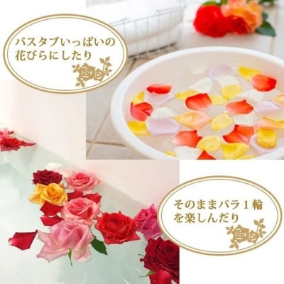 〈日付指定も可能〉ローズインにゅーよーくミックス50輪 バラ50輪詰め合わせ　お花　H193-022