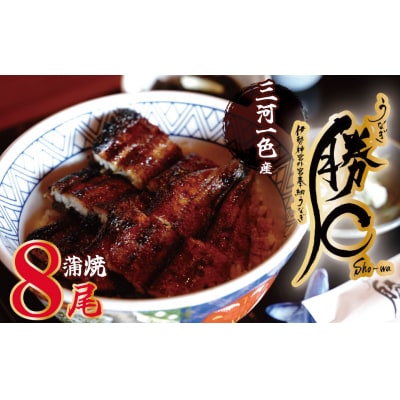 【備長炭で焼く“いい焦がし”】三河一色産うなぎの蒲焼8尾 鰻 冷凍 三河一色産 H189-015