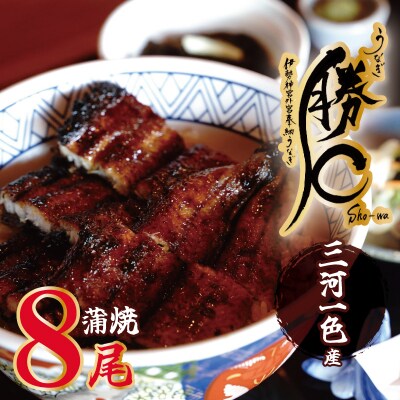 【備長炭で焼く“いい焦がし”】三河一色産うなぎの蒲焼8尾 鰻 冷凍 三河一色産 H189-015