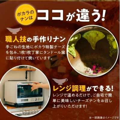 【レンジで簡単】5種5枚大人気!ポカラのチーズナンセット  H177-016