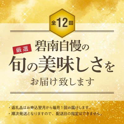 厳選定期便! 【全12回】肉・魚・野菜・フルーツすべて詰まった旬の定期便  H028-087