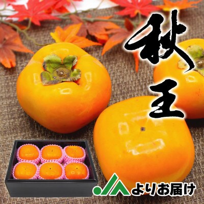 【2026年10月下旬～11月下旬発送予定】福岡県ブランド柿「秋王」化粧箱 約1.75kg(宮若市)