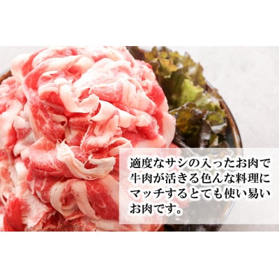 自家牧場産 黒毛和牛切落し1kg