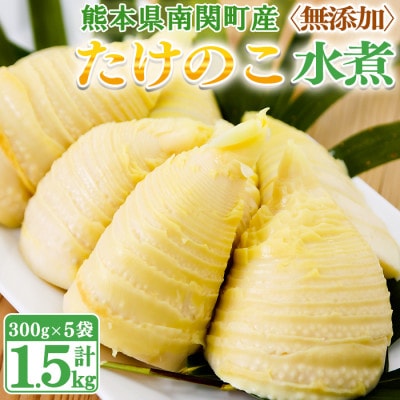 無添加たけのこ水煮 計1.5kg(300g×5袋) 4月上旬から順次発送