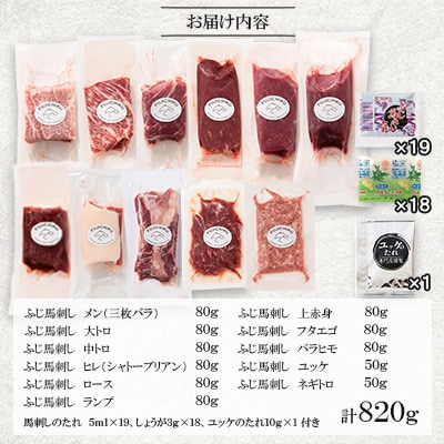 「熊本特産」フジチクオリジナル ふじ馬刺し堪能セット(南関町)