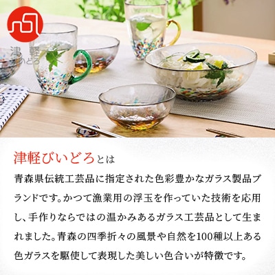 津軽びいどろ 大鉢、小鉢セット