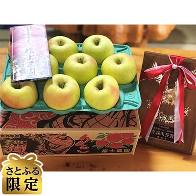 【さとふる限定】「名月」約3kg・糖度14度以上保証・訳あり家庭用りんご