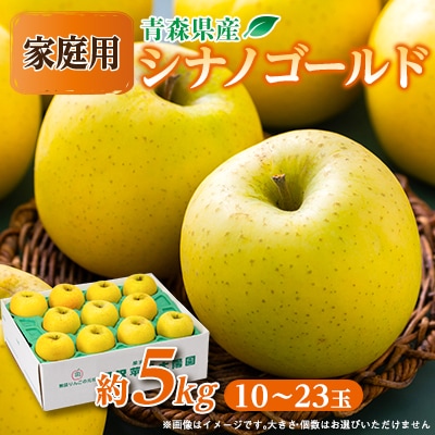 青森県産りんご「シナノゴールド」約5kg(家庭用)