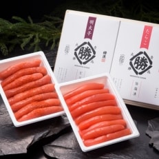 【のし付き】丸勝水産　塩たらこ・辛子めんたいこ セット【化粧箱入】_B7 | ふるさと納税のお礼品