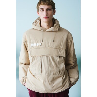 [KAPOK KNOT] カンガルーパーカー UNISEX ベージュ Lサイズ1着 カポック ダウン