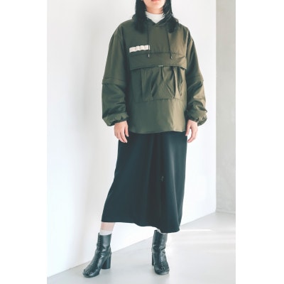 [KAPOK KNOT] カンガルーパーカー UNISEX オリーブ Sサイズ1着 カポック ダウン