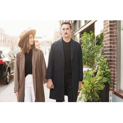 [KAPOK KNOT] カポック ダウン チェスターコート UNISEX ネイビー LL 1着