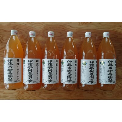伊藤果樹農園の雫(無添加りんごジュース) トキ 1L×6本_A-331