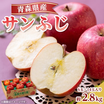 【11月下旬より発送開始】産地直送 青森県産サンふじ 3キロ箱 6～14玉 青森県産りんご