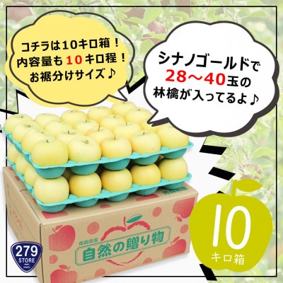 りんご シナノゴールド 4月から順次発送 A品 10kg (28～40玉)CA貯蔵 津軽産直組合直送