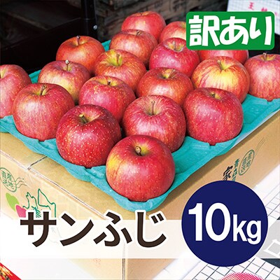 【26年3月出荷予定】平均糖度13度以上! サンふじ 約10kg 訳あり