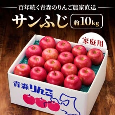 【百年続く青森のりんご農家直送】サンふじ 約10kg 家庭用【12月から発送開始】