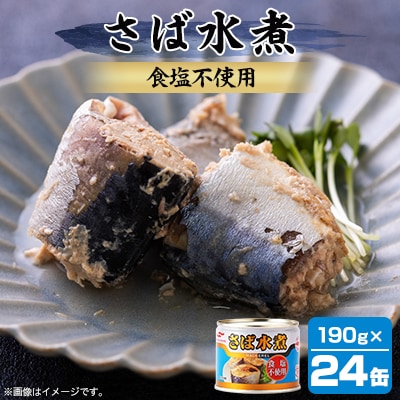 マルハニチロ さば水煮 食塩不使用 190g×24個