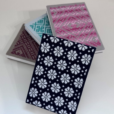 【選べる柄】青森伝統工芸　こぎん刺し御朱印帳 A