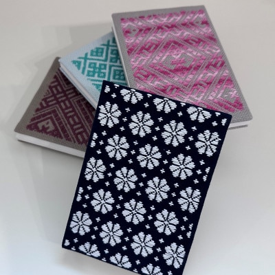 【選べる柄】青森伝統工芸　こぎん刺し御朱印帳 D