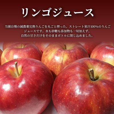 【栽培期間中農薬を減らしたりんごを丸ごと使用】リンゴジュース(1L×3本)1セット 青森産 限定生産