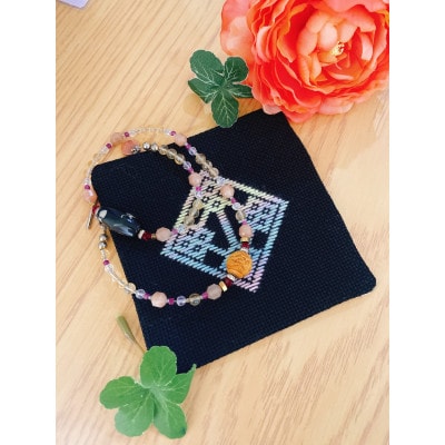 手作りの一点物 つがるこぎん刺しコースター