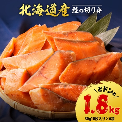 北海道産 鮭の切り身 30g10枚入×6袋〈北るもい漁業協同組合 天塩支所〉