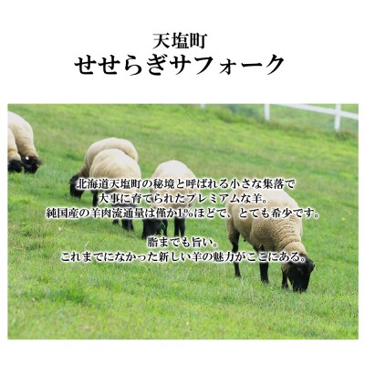 先行受付 せせらぎサフォーク(国産ホゲット)サフォーク3種セット(ヒレ・バラ・内もも各150g)