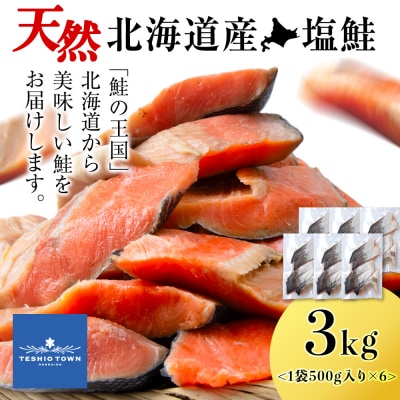 ☆北海道産 塩サケ切り身 3kg