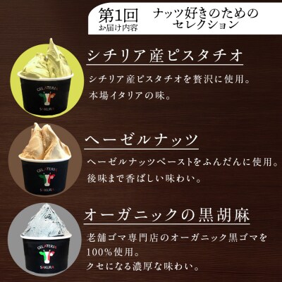 【頒布会4ヵ月】幸せな牛のミルクからできたジェラート パティシエおすすめ6個セット(1)