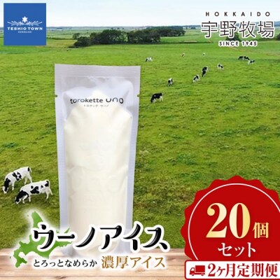 【定期便2ヵ月】ウーノアイス 20個セット