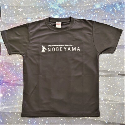 国立天文台野辺山オリジナルTシャツ　-黒Mサイズ-