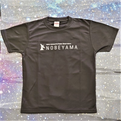国立天文台野辺山オリジナルTシャツ　-黒Lサイズ-