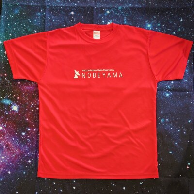 国立天文台野辺山オリジナルTシャツ　-赤Lサイズ-