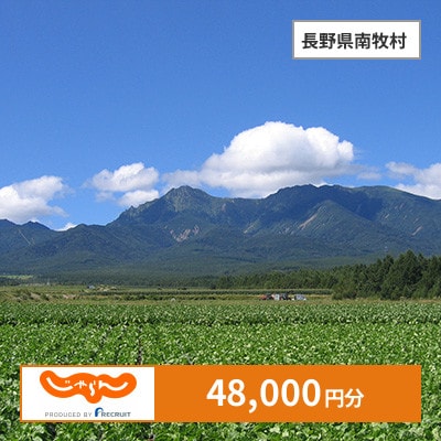 【じゃらんふるさと納税クーポン】 長野県南牧村でつかえる48,000円 クーポン